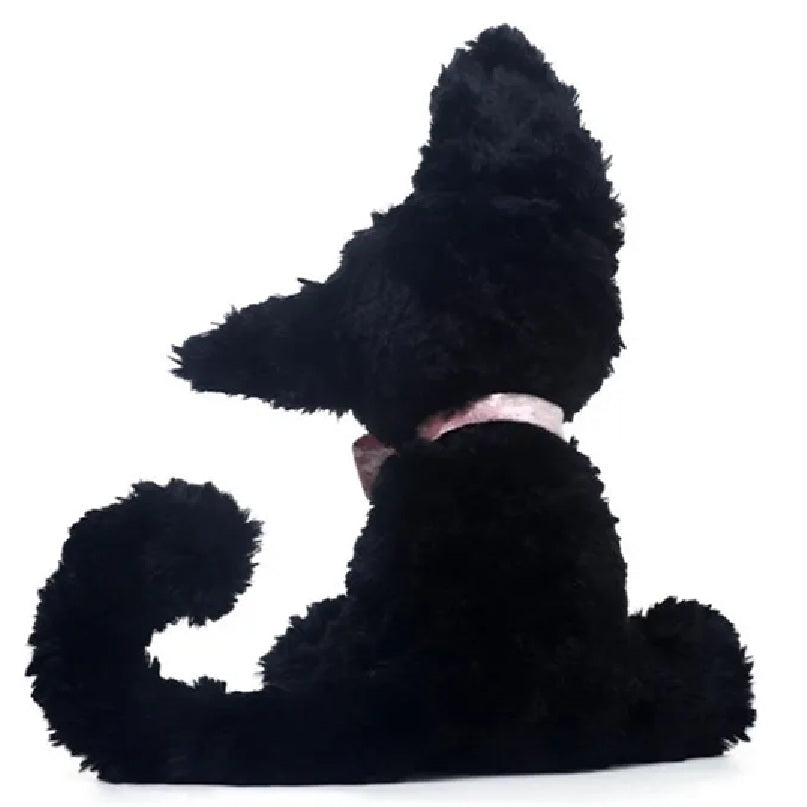 Plush 'I'm Listening To U' Gothic Cat 35cm