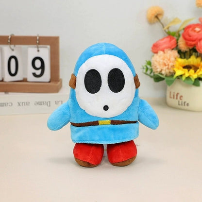 Plush Super Mario Light Blue Shy Guy 17cm
