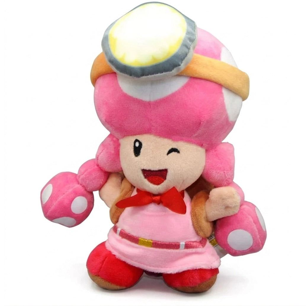Plush Super Mario Toadette in Treasure Tracker Outfit 20cm