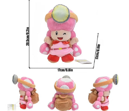 Plush Super Mario Toadette in Treasure Tracker Outfit 20cm