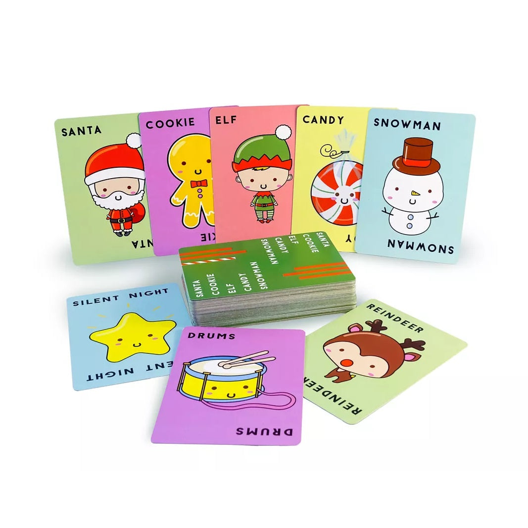 Santa Cookie Elf Candy Snowman Card Game