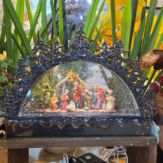 WDL-24062C Curve Christmas Celebration Snow Music Lamp