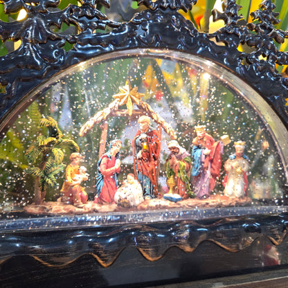 WDL-24062C Curve Christmas Celebration Snow Music Lamp