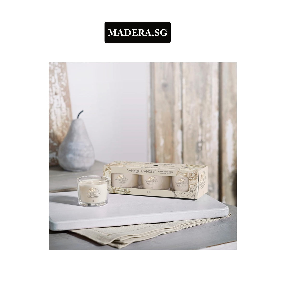 Warm Cashmere 3pcs-Mini Candles Gift Set