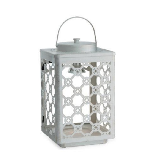 Garden Lantern Brushed Champagne Candle Warmer