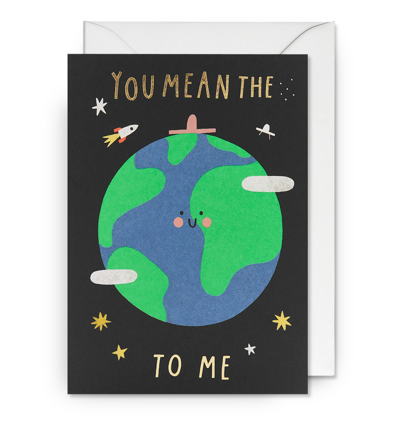 GC-UG You Mean The World To Me Love Greeting Card 11x15