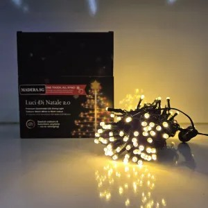 LED String Light 100 Bulbs/10 Metres/2 Colors W.White & Multi Christmas Lighting