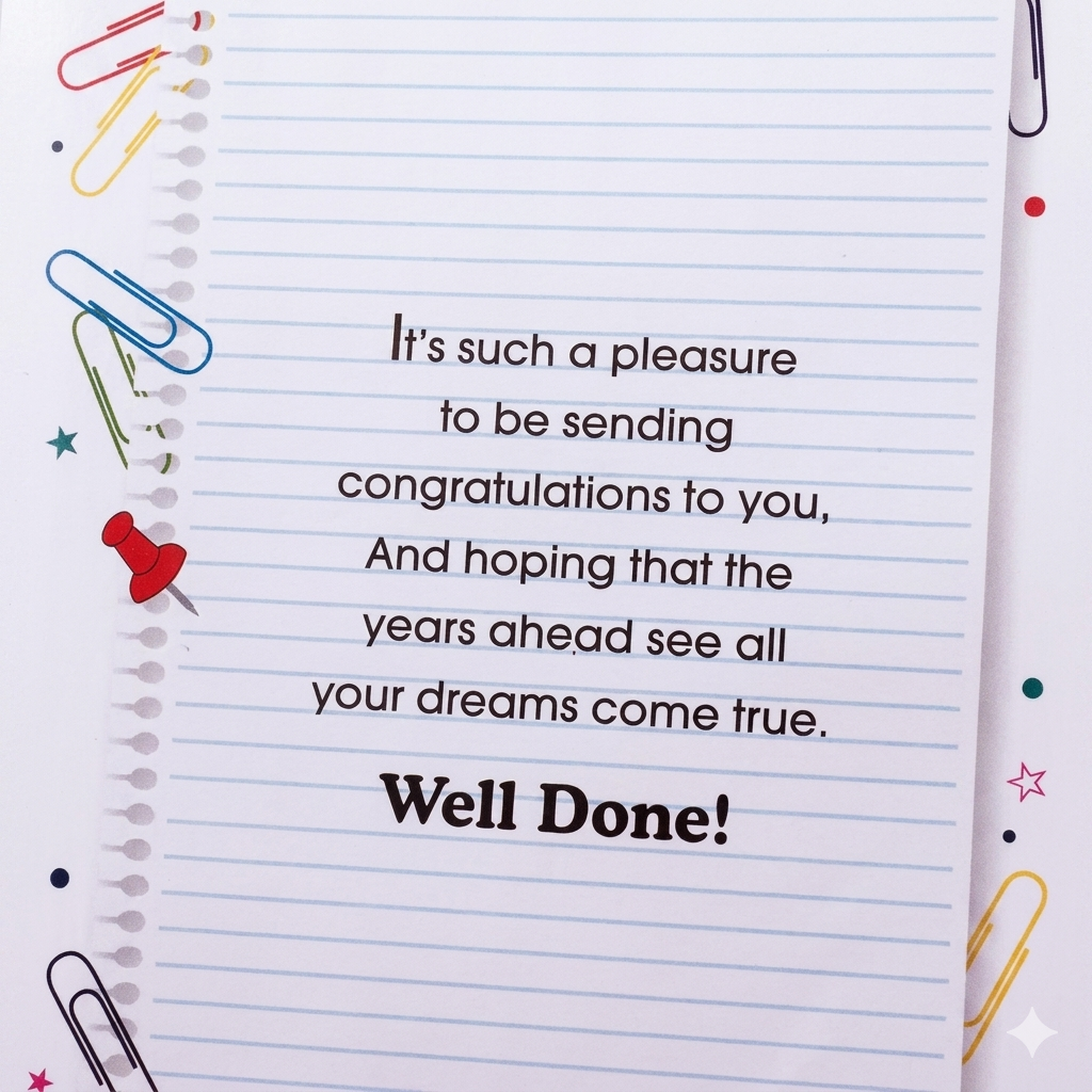 GC-PLE Well Done Congratulations Greeting Card 6888