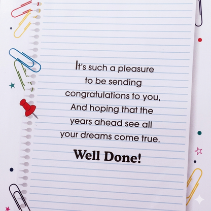 GC-PLE Well Done Congratulations Greeting Card 6888