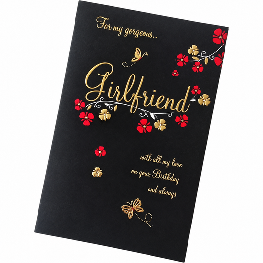 GC Happy Birthday Girlfriend (large card) Birthday Greeting Card