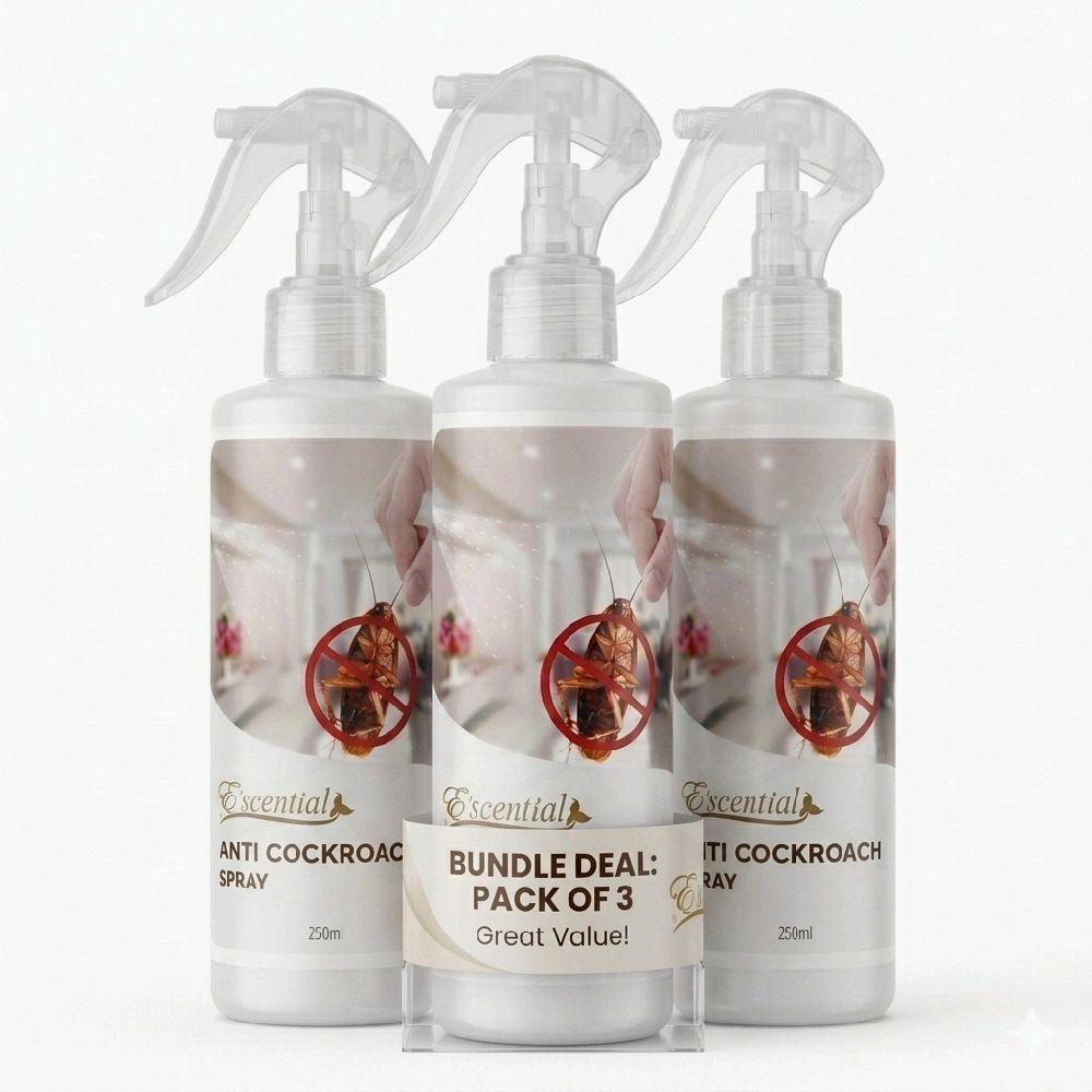 E'scential Anti-Cockroach Spray (250ml) (#W/lock safety see photos for instruction)
