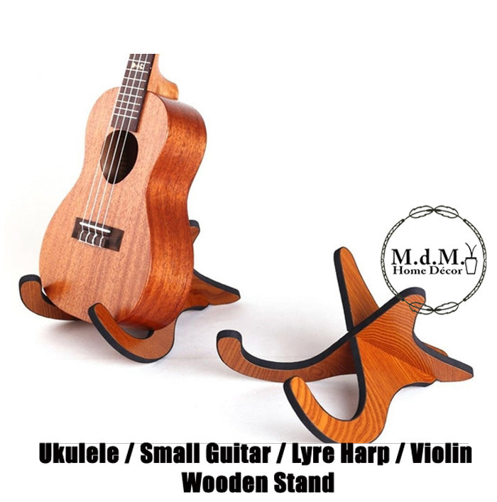 Wooden Stand for Lyre Harp / Small Guitar / Ukulele