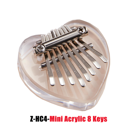 Cega Authentic 8 Keys Mini Kalimba African Thumb Piano - Acrylic