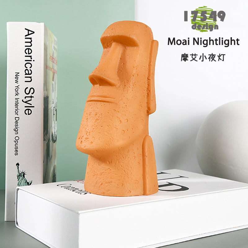 Madera SG 3D Moai Stone Figure Led Lamp 20 x 10
