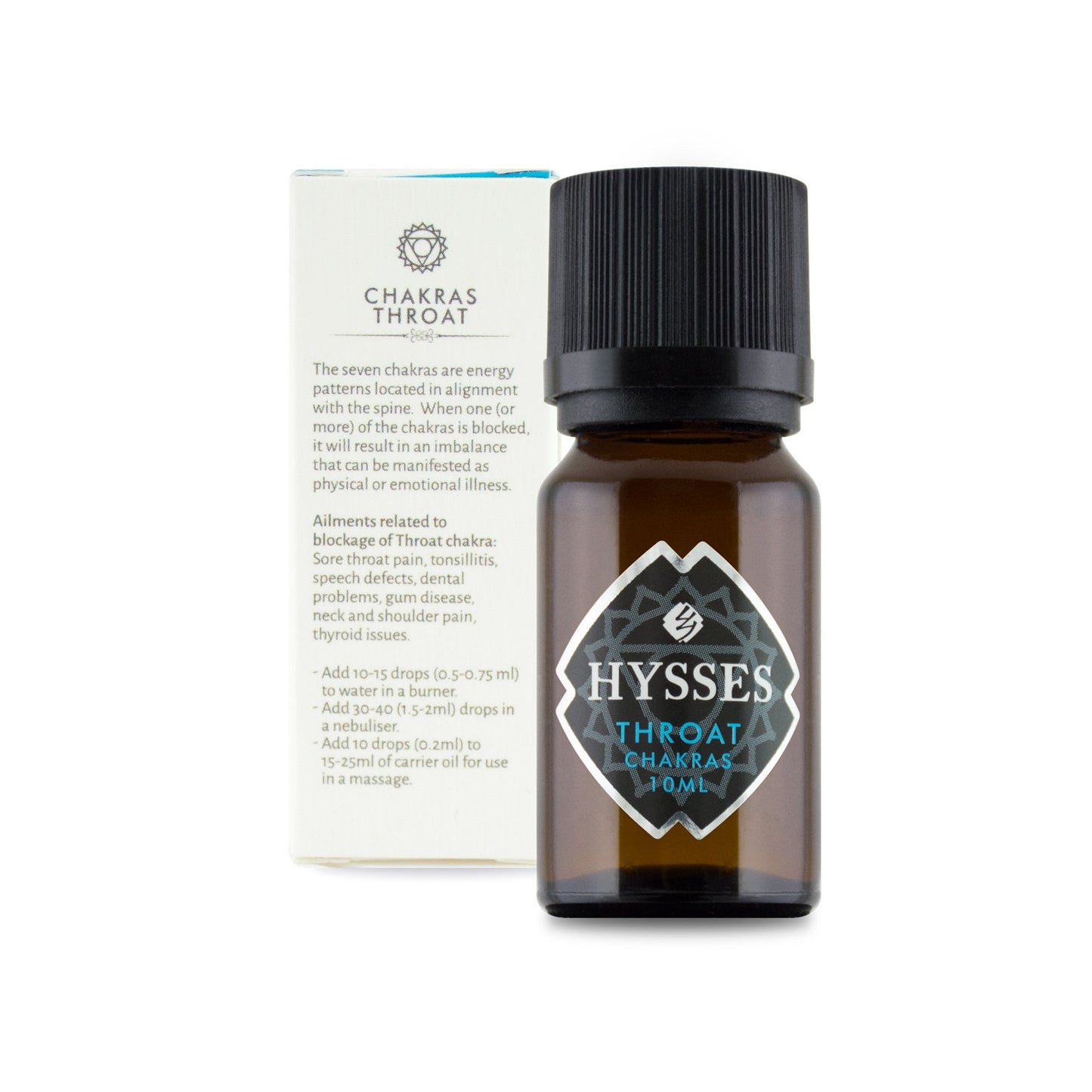 Hysses Essential Oils, Chakras Collection 10ml - Throat