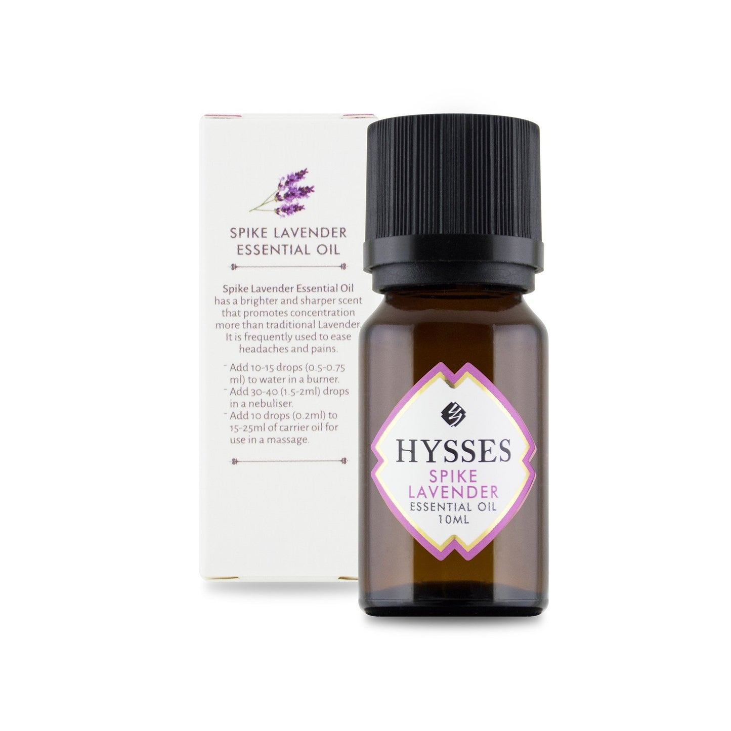 Hysses Single-Note Essential Oil 10ml - Spike Lavender