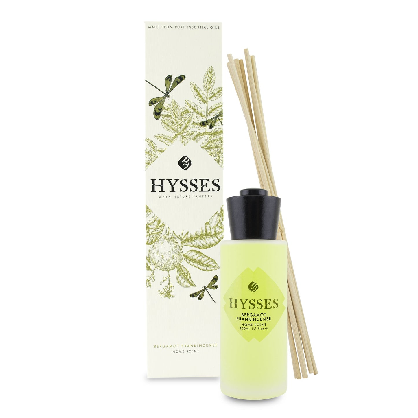 Hysses Home Scent Reed Diffuser 150ml - Bergamot Frankincense