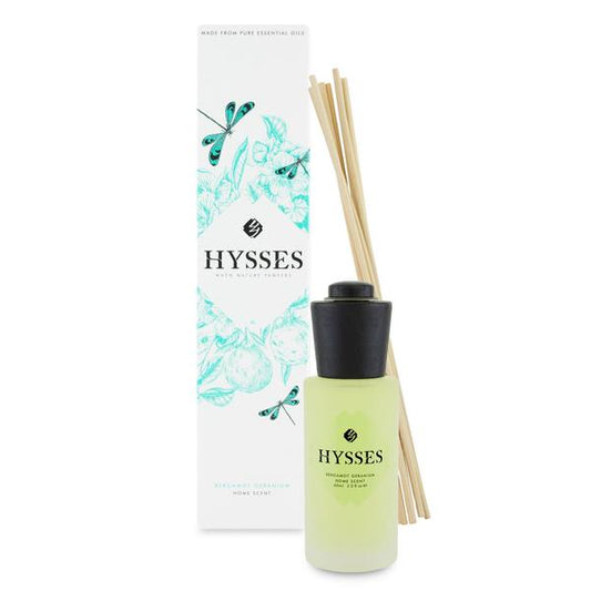 Hysses Home Scent Reed Diffuser - Bergamot Geranium