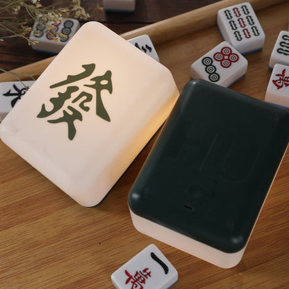 Madera SG Lucky Mahjong Tile Lamp 12.5x9x6.5