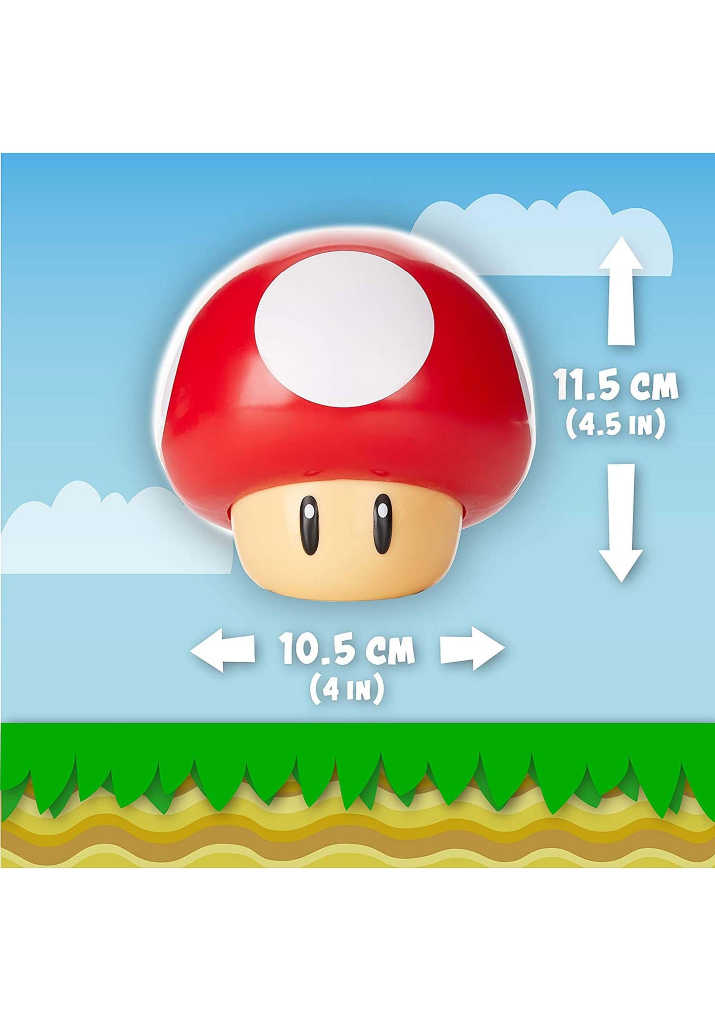 Madera SG Super Mario Super Mushroom Lamp 11.5CM X 10.5CM