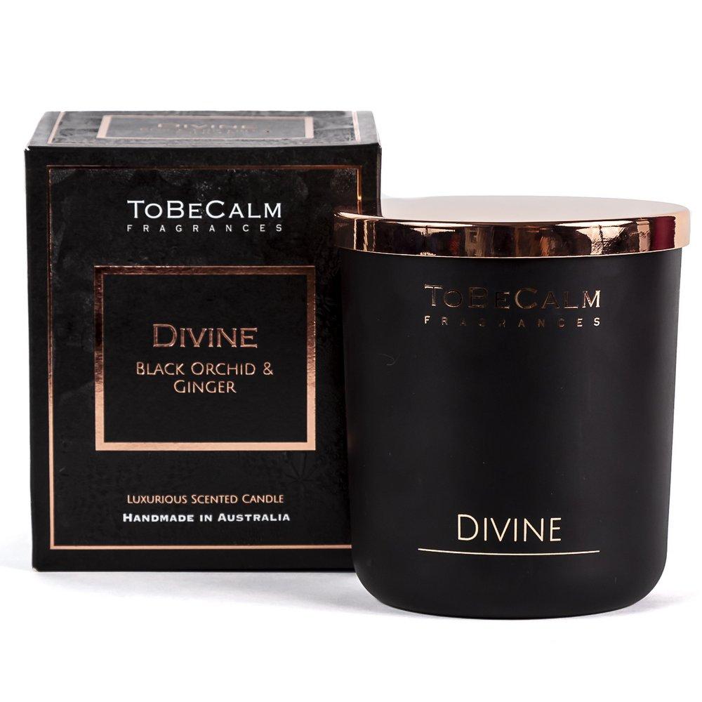 Divine- Black Orchid & Ginger - Deluxe XL Soy Candle