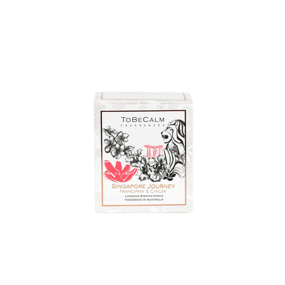 Singapore Journey - Frangipani & Ginger - Medium Soy Candle 150gms