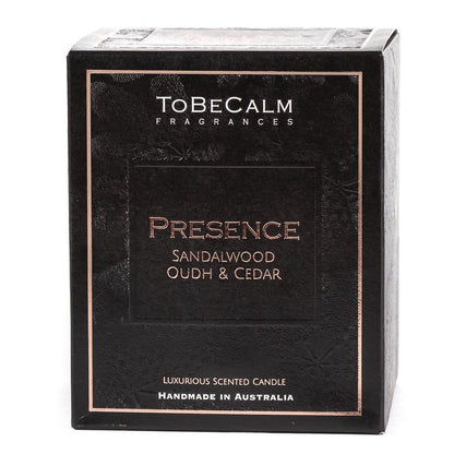 Presence - Sandalwood, Oudh & Cedar - Luxury Large Soy Candle