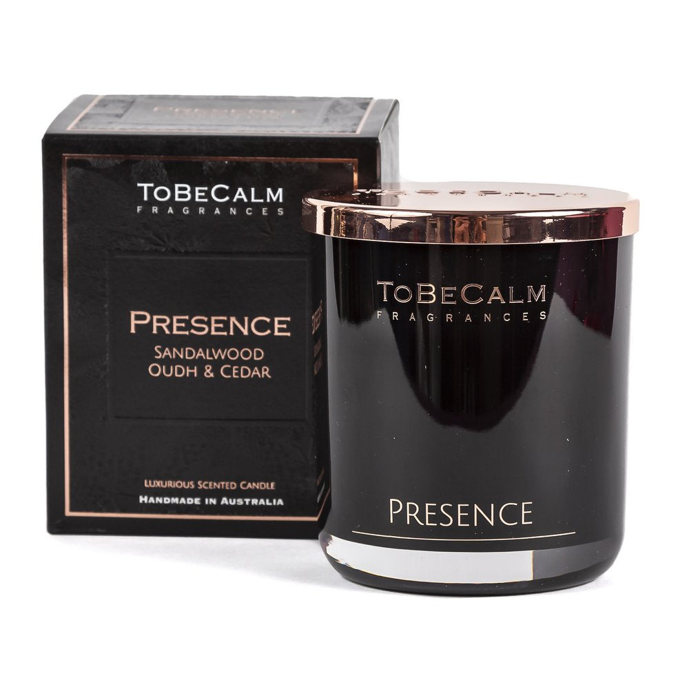 Presence - Sandalwood, Oudh & Cedar - Luxury Large Soy Candle