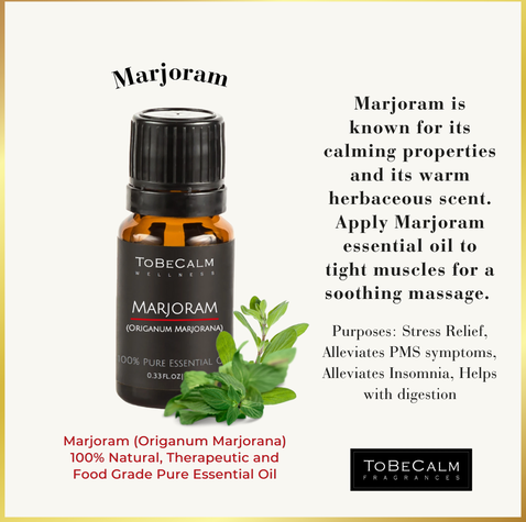 Marjoram - Single Essential Oil 10ml