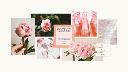 Votivo Peony Blush Large Jar Candle 330gms