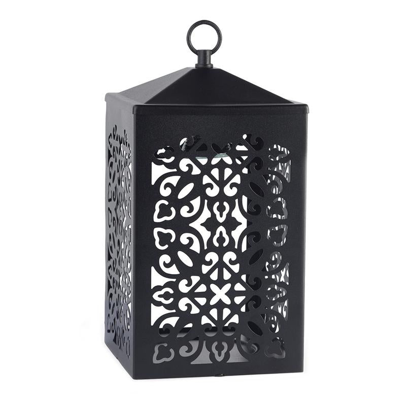 Scroll Lantern Black Candle Warmer