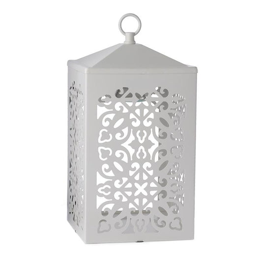 Scroll Lantern White Candle Warmer