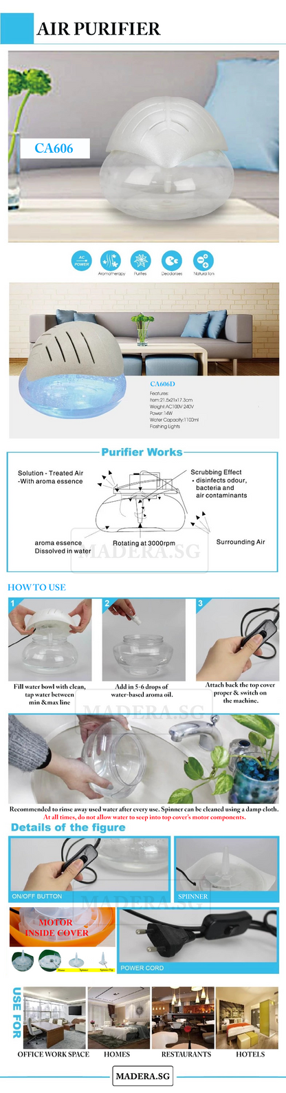 CA606B Leaf Air Purifier