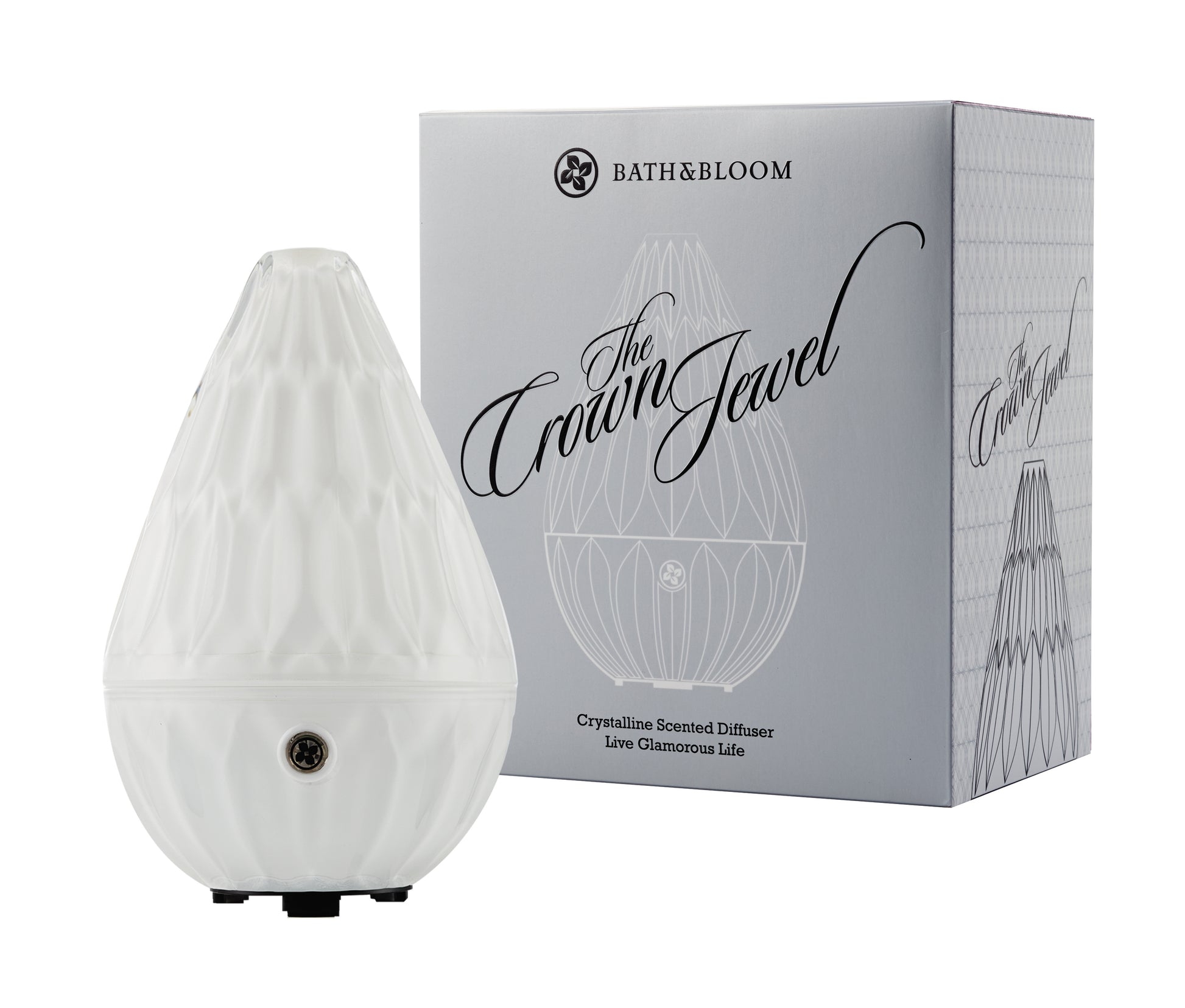 Crown Jewel Ultrasonic Diffuser (White) – Madera SG