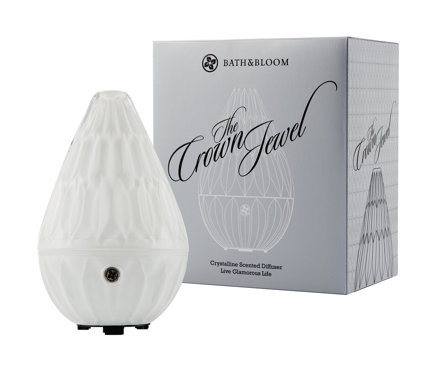 Crown Jewel Ultrasonic Diffuser (White)  