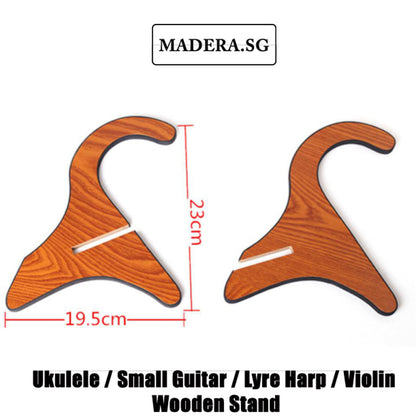 Wooden Stand for Lyre Harp / Small Guitar / Ukulele